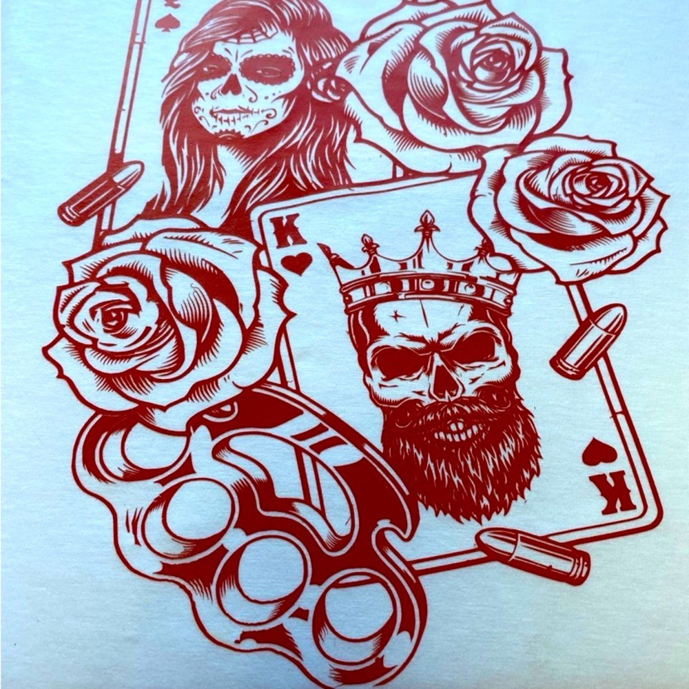 Sugar Skull with King Graphic Tee